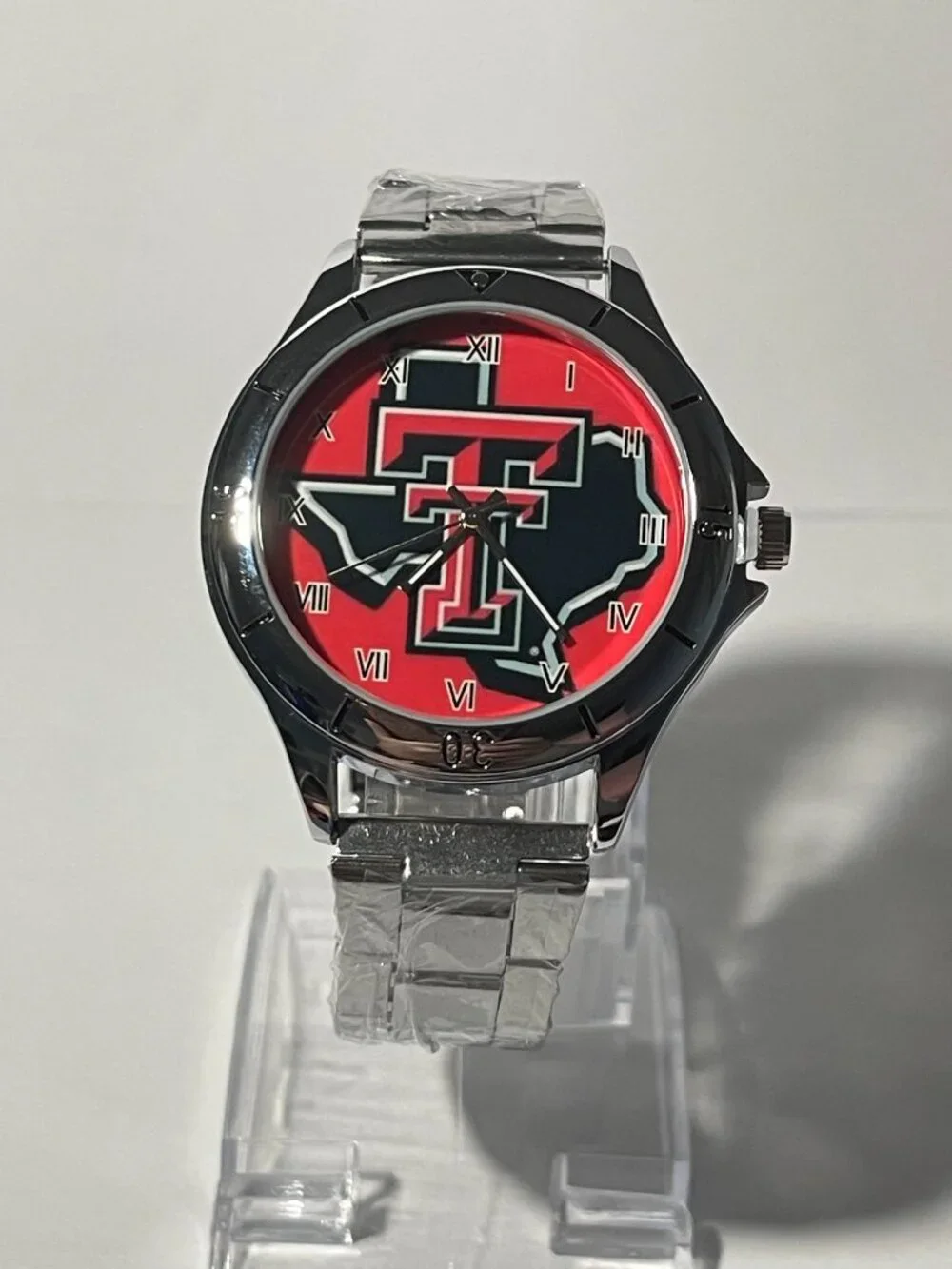 Texas Tech Red Raiders NCAA Stainless-Steel Men's Watch NEW